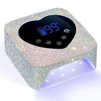 PRICES MAY VARY. 【Quick Drying Curing for Superior Nail Care】The CHRISTINE SHELLY sparkly nail lamp is the ultimate solution for optimal nail care. Equipped with 30 dual light source lamp beads, this UV light swiftly cures all types of nail gel brands, including Base Coat, Top Coat, Color Gel, Hard Gels, Poly Gels, Builder, Acrylic, Sculpture gel, and gem glue. Say farewell to harsh lights that can harm your eyes and hands .You can indulge in top-notch salon manicures from the comfort of your ow