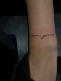 Love yourz - by J.Cole wrist tattoo