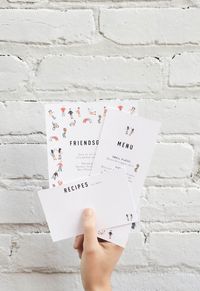 Create a beautiful Friendsgiving event with a downloadable invitation, menu card, recipe card, and package label