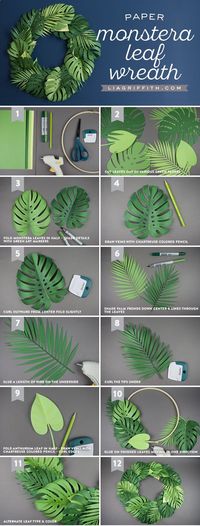 BeLeaf in Your Crafts! 🌿☀️ Keep summer going strong with this outstandingly gorgeous paper monstera leaf wreath. This DIY decoration is fun and super simple to make. Plus, thanks to our friends at @paperpaperscom, we are giving you this pattern for FREE! liagriffith.com/... ⠀⠀⠀⠀⠀⠀⠀⠀⠀ ⠀⠀⠀⠀⠀⠀⠀⠀⠀ ⠀⠀⠀⠀⠀⠀⠀⠀⠀ #spons #ad free #summer #summertime #wreath #monstera #diy #diyidea #diyideas #diyhomedecor #homedecor #diycraft #diycrafts #diyproject #diyprojects #paper #papercut #paperlove #pap...