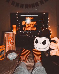 Lauren⚡️Mary on Instagram: “this is HALLOWEEN 🎃. spent the weekend watching Halloween movies with my pumpkin king @seanbs. Who’s you’re fav #nightmarebeforechristmas…”