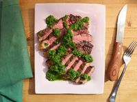 Get Sunny's T-Bone Steak with Any Herb Sauce Recipe from Food Network