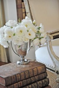 white roses in trophy cup - Google Search