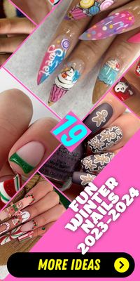 Fun Winter Nails 2023-2024: Short and Colorful Designs for the Season: Add a burst of color to your winter style with short and colorful fun winter nails for 2023-2024. These designs showcase a lively mix of acrylic colors, including blue, pink, and white, along with playful snowflake art ideas. Make a statement at holiday events and Christmas celebrations with these fun and vibrant nails.