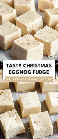 Indulge in the creamy richness of this Tasty Christmas Eggnog Fudge! It’s the perfect festive treat to impress your holiday guests or to bring a smile during cozy family gatherings.