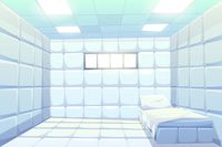 Asilo habitación vacía para paciente loc... | Free Vector #Freepik #freevector #medico #dibujos-animados #hospital #habitacion