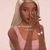 simlish wrist zodiac tattoos by pinkishwrld 🩷 | Patreon