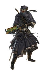 Male Human Desert Assassin Rogue - Pathfinder PFRPG DND D&D 3.5 5E 5th ed d20 fantasy