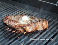 London Broil Steak Grilled to Perfection! - 2 Sisters Recipes by Anna and Liz