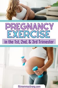 Finding a safe pregnancy workout to stay active while pregnant can be hard. Here's what you need to know about prenatal fitness & exercising throughout your first, second and third trimester.  #fitness #pregnancy #pregnancyworkout #pregnancyfitness #prenatalfitness