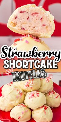 Strawberry Shortcake Truffles