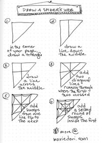 Join us for the October Daily Doodle - Day 17 - SPIDER WEB! #bulletjournal #doodle #moxiedori