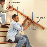 how to change the stair railing