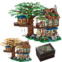 PRICES MAY VARY. Fun of the tree house assembly kit - The beautiful tree house built by INI bricks stimulates the fun of role playing. This lovely and unique tree house is equipped with three cabins, a tree with interchangeable summer and autumn leaves, and inspirational functions including cranes, swings and treasure boxes 4761 pieces - The parts are made of ABS material, durable and environmentally friendly. The building blocks are free of burrs and smooth to the touch. Excellent collection mo