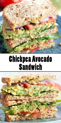 Chickpea Avocado Sandwich - Educacionparaelexito