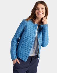 Joules Viola Women Quilted Chambray Jacket