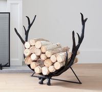 Bronze Antler Fireplace Collection | Pottery Barn