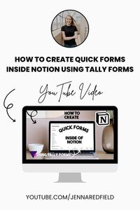 How To Create Quick Forms Inside Notion Using Tally Forms