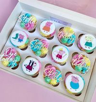 peppa pig cupcakes, buttercream cupcakes, cupcakes buttercream cupcake ideas, cupcake decorating ideas,  birthday cupcakes, creative cupcakes, bouquet cupcakes, floral cupcakes, cupcakes, cupcakes for birthday