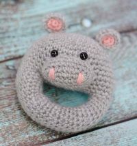 Crochet Hippo Rattle - Crochet 365 Knit Too