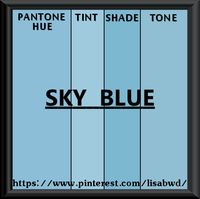 PANTONE SEASONAL COLOR SWATCH  SKY BLUE