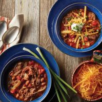 Slow Cooker Brisket Chili by @mytexaslife