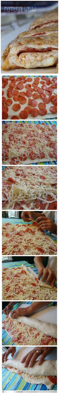 Pepperoni Bread, So easy to make, perfect for a party, snack time or anytime!