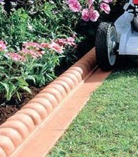 Edging for small boarder next to the side of the house