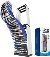 Brand Skywin Material Acrylonitrile Butadiene Styrene Assembly Required Yes About this item: PLAYSTATION 5 Games Storage Tower Stand - 36 Slot Compatible with PS5, PS4, PS4 Slim, PS4 Pro, Nintendo Switch, and Nintendo Switch Lite. You'll never have to worry about losing your games again with this PS5 game holder. With 36 slots, you can store all of your favorite titles in one place! You won't have to dig through stacks and stacks of old consoles anymore. It's great for both beginners and veteran