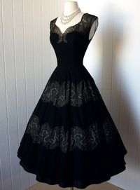 beautiful black dress with lace