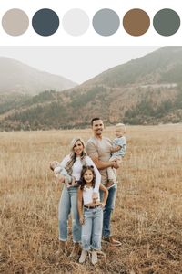 Fall Family Pictures Outfits - Color Palettes For Photoshoot