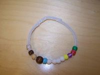 Christmas story bracelet - Could make with leather straps for activity days (Older kids might like them better)