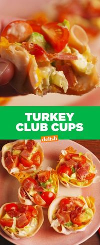 Turkey Club Cups - Delish