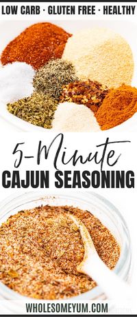 Homemade Cajun Seasoning Mix Recipe | Wholesome Yum