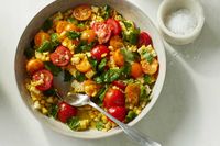 Corn Salad With Tomatoes, Basil and Cilantro Recipe