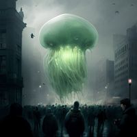 #jellyfish #urbanaesthetic #city #dystopian #alien #aiart #ai #apocalypse #monster