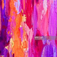 extracted from one of my original abstract acrylic paintings of vibrant stripes or coolest, magentas, orange and pink.