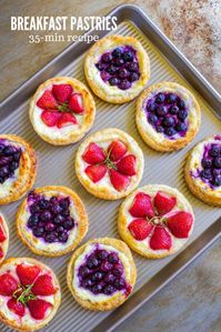 Fruit and Cream Cheese Danish Pastry