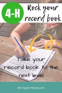 How to Rock Your 4-H Record Book! - Thriving On Ordinary