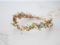 This beautiful elven tiara is a lovely accessory, perfect for a party or wedding. Our stunning faux flowers look like the real. Head circumference: one size fits all (adjustable) / fits adults and older children If the crown should fit the baby, after buying please give head circumference