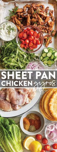 Sheet Pan Chicken Gyros