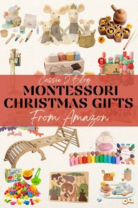 I love the look and function of montessori toys and waldorf toys. This list is a compilation of the best christmas gifts from amazon for each age group! montessori toys for babies, kids and toddlers! You will love these.