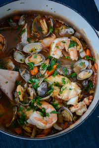 Scaling Back: One Pot Seafood Stew, ready in 30 minutes