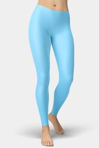 These Baby Blue Leggings are a fashion staple for every woman's wardrobe. They're stylish, durable, and can take you from a day at the office to an evening out with the girls. And they'll make you feel like a goddess while doing it.These polyester/spandex leggings are made of a comfortable microfiber yarn that will never lose its stretch. The fabric is tough and durable while also being soft and comfortable. They have an elastic waistband and come in a variety of sizes, so you can be sure that t