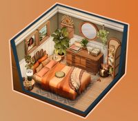 #thesims4 #sims4 #boho #bohobedroom #sims4dollhouse