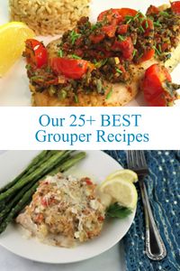 If you’re trying to eat more fish and have discovered how delicious grouper is, you’re going to be delighted with this extensive list of grouper recipes.  Nearly every diet out there encourages people to eat more fish, and grouper is an underappreciated fish. Whether it’s the Mediterranean Diet, keto diet, paleo diet, or Weight Watchers, you can find grouper recipes that will work well with your healthy eating plan. Grouper is also great for making fish sticks.