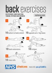 A series of strength and flexibility exercises to help reduce lower back pain, including tension, stiffness and soreness.