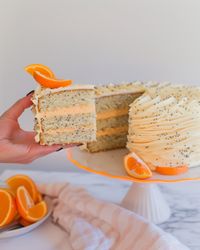 Orange Almond Poppy Seed Cake Recipe