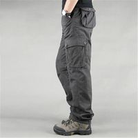 Pant Style: Cargo PantsWaist Type: MidFront Style: FlatMaterial: COTTONDecoration: PocketsFit Type: LooseGender: MENItem Type: Full LengthModel Number: Men's Cargo PantsStyle: CasualThickness: MidweightFabric Type: BroadclothLength: Full LengthClosure Type: Zipper Flyfeature: Military Casual PocketsItem: Men's Cargo PantsSize: Large size 44type: trousers for mentype2: tactical pants cotton men'stype3: cargo pants military styletype4: pantalon militairetype5: pantalon tactico militar hombreSeason