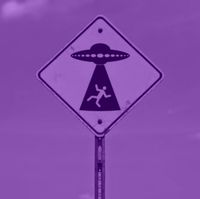 Follow for more aesthetica ♠ Pinterest, instagram, aesthetic, twitter, wallpaper, retro, purple, alien, ufo, sign